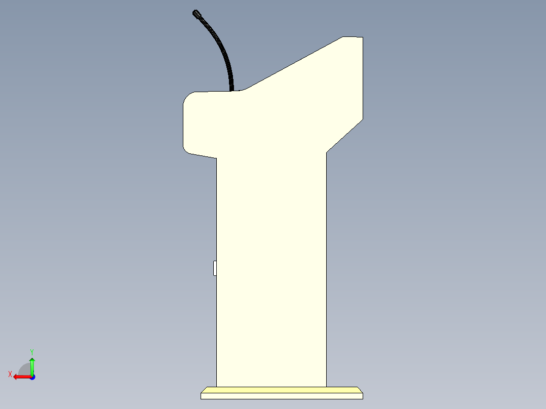 演讲台二后视图