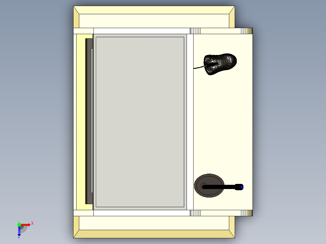 演讲台二俯视图