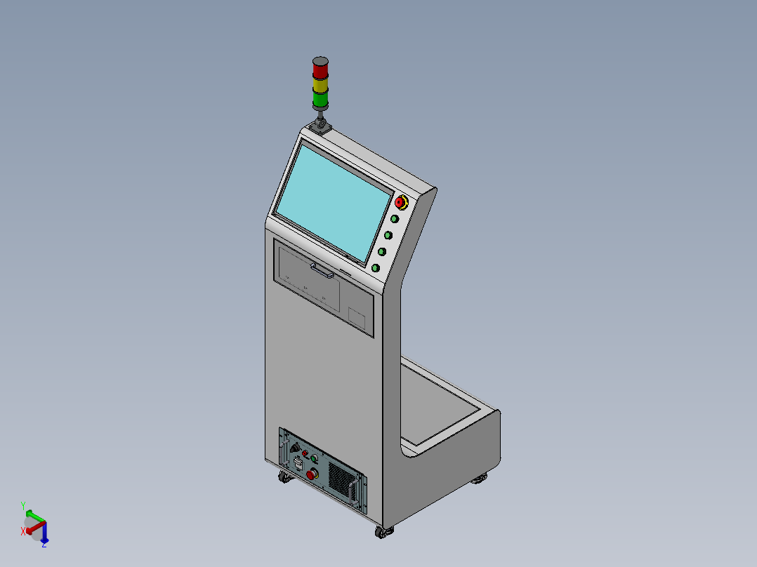 操作控制台A1正等轴测图