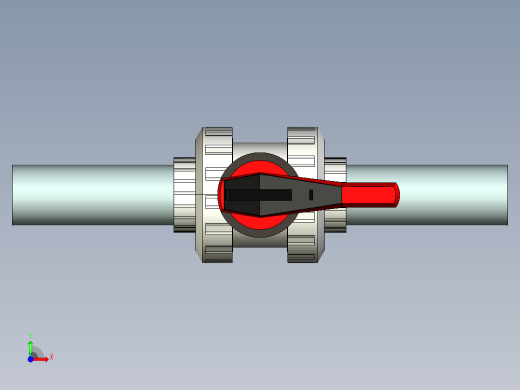 [PVC x PVC_FPM] 双载T546球阀Double Contained T546 Ball Valve前视缩略图