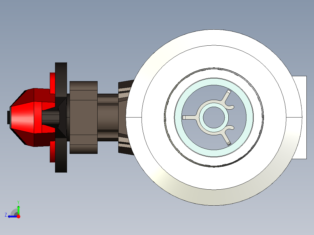 [PVC x PVC_FPM] 双载T546球阀Double Contained T546 Ball Valve右视图