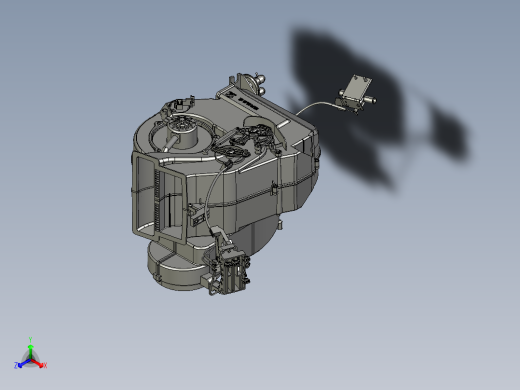 右舵暖风机总成
