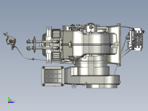 右舵暖风机总成左视缩略图