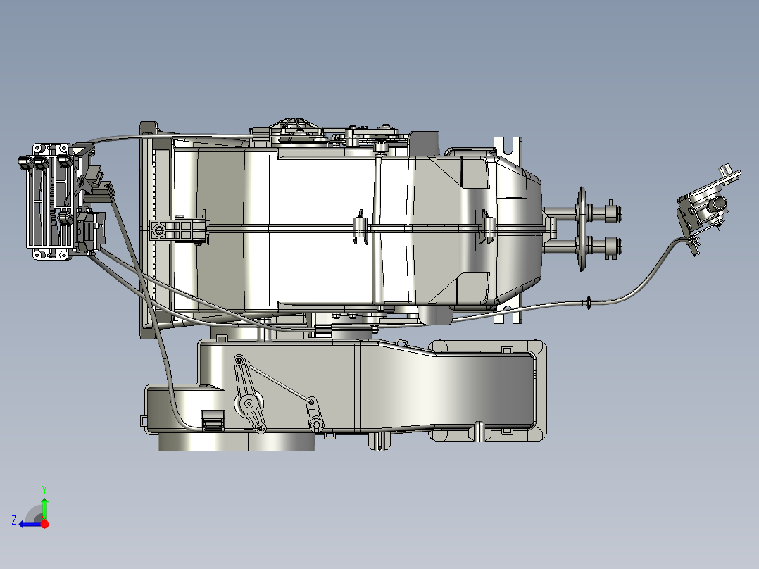 右舵暖风机总成右视图