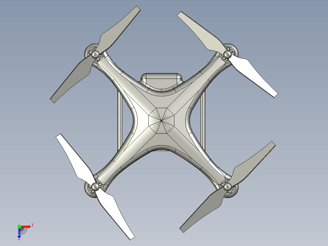 大疆精灵3无人机俯视图