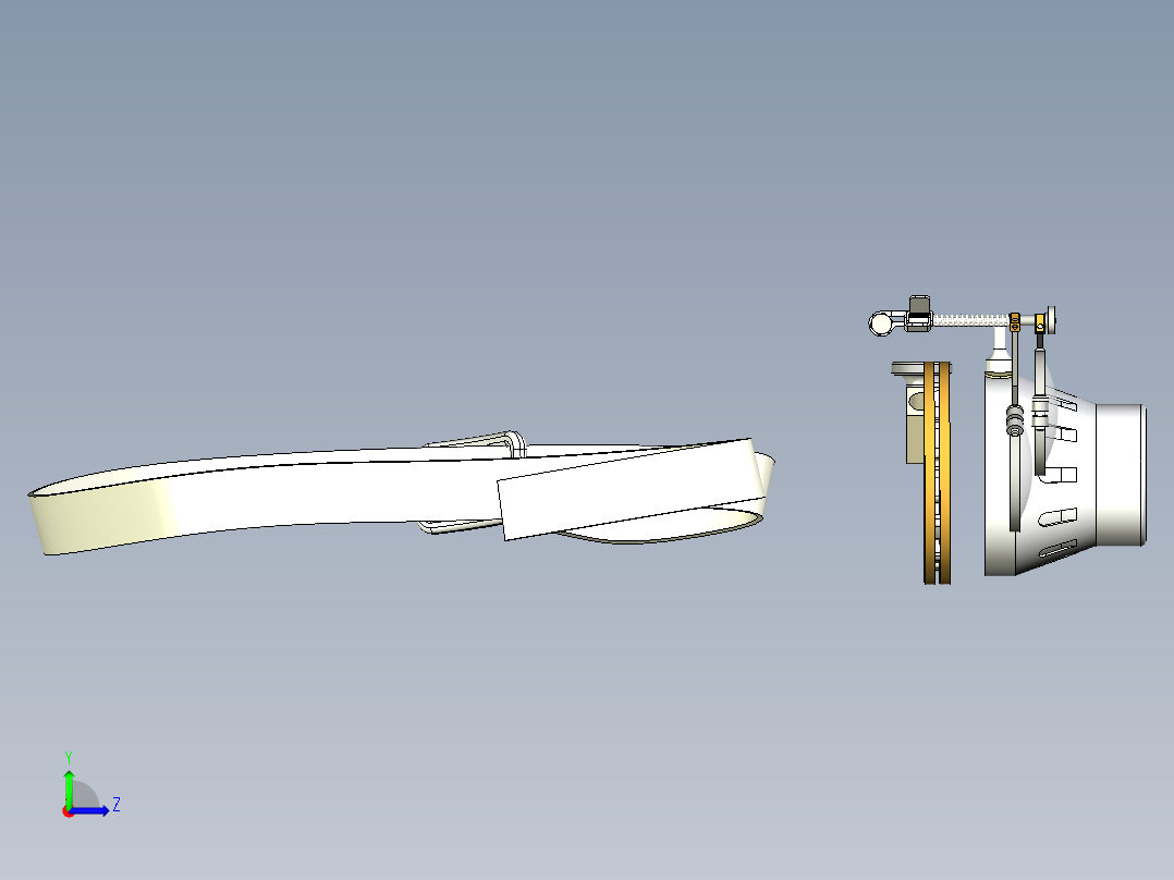 蒸汽朋克护目镜左视图