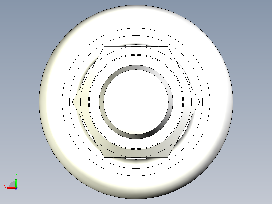 分割定位柱(有卡鎖B)2212-3D多系列多零件图纸模型后视图