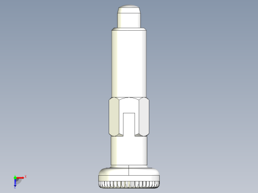 分割定位柱(有卡鎖B)2212-3D多系列多零件图纸模型俯视缩略图