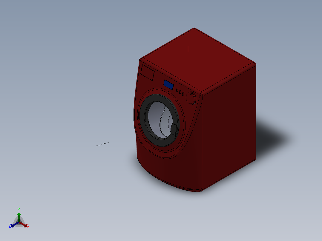 洗衣机正等轴测图