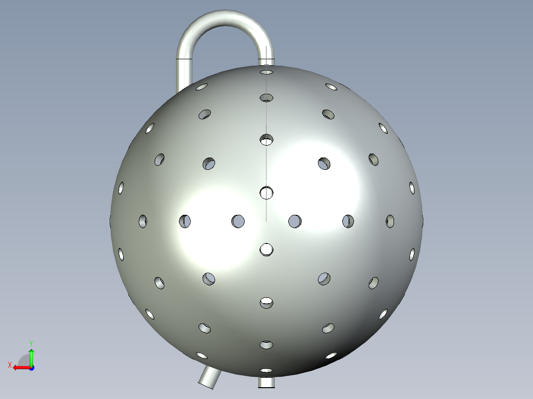 喷射球是清洗储罐和容器的主要部件后视图