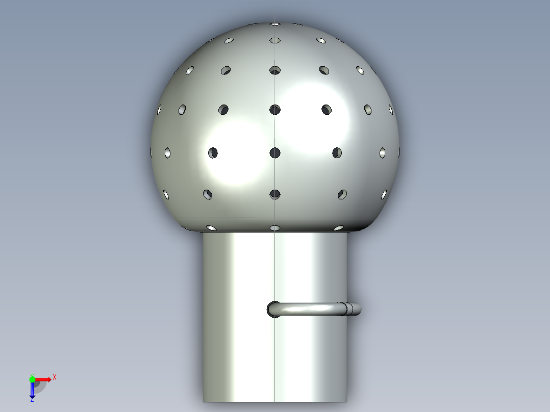 喷射球是清洗储罐和容器的主要部件俯视图