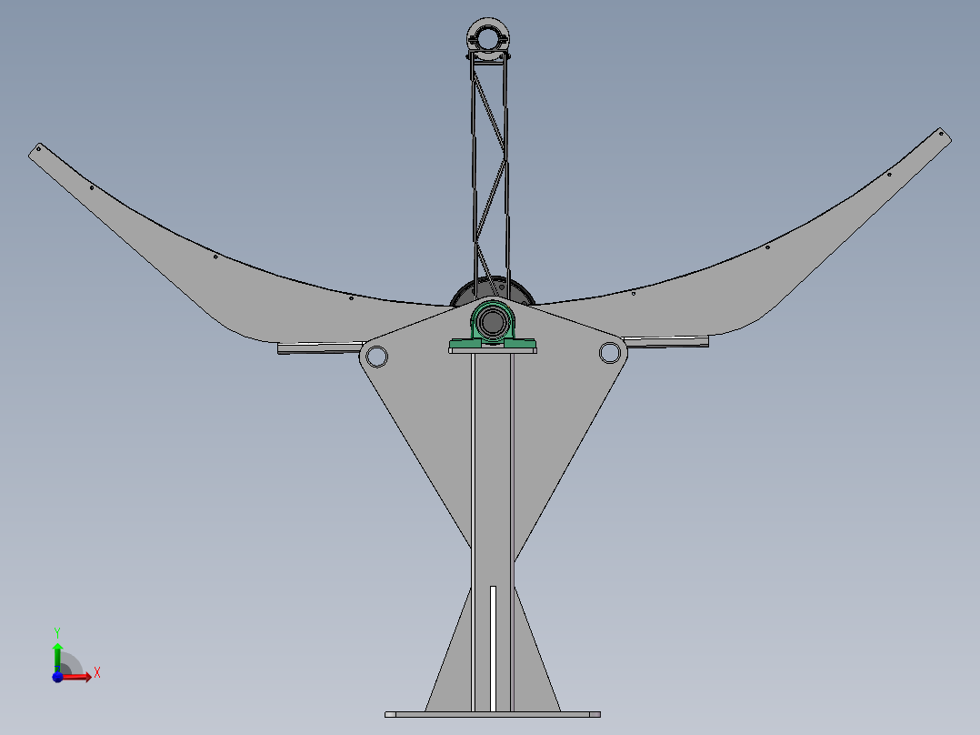 三维零件 (2)前视图
