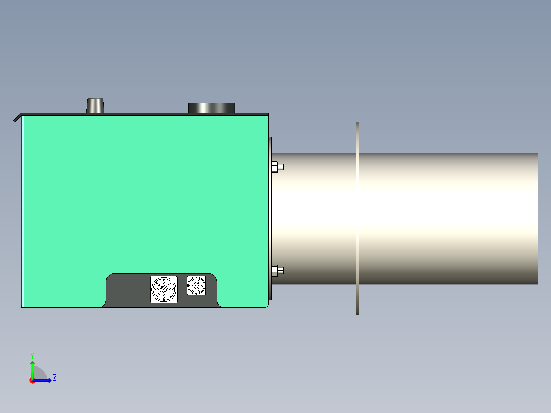 AVR-50颗粒燃烧器左视图