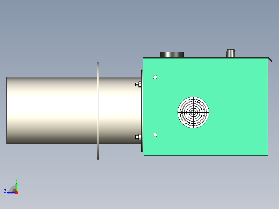 AVR-50颗粒燃烧器右视图
