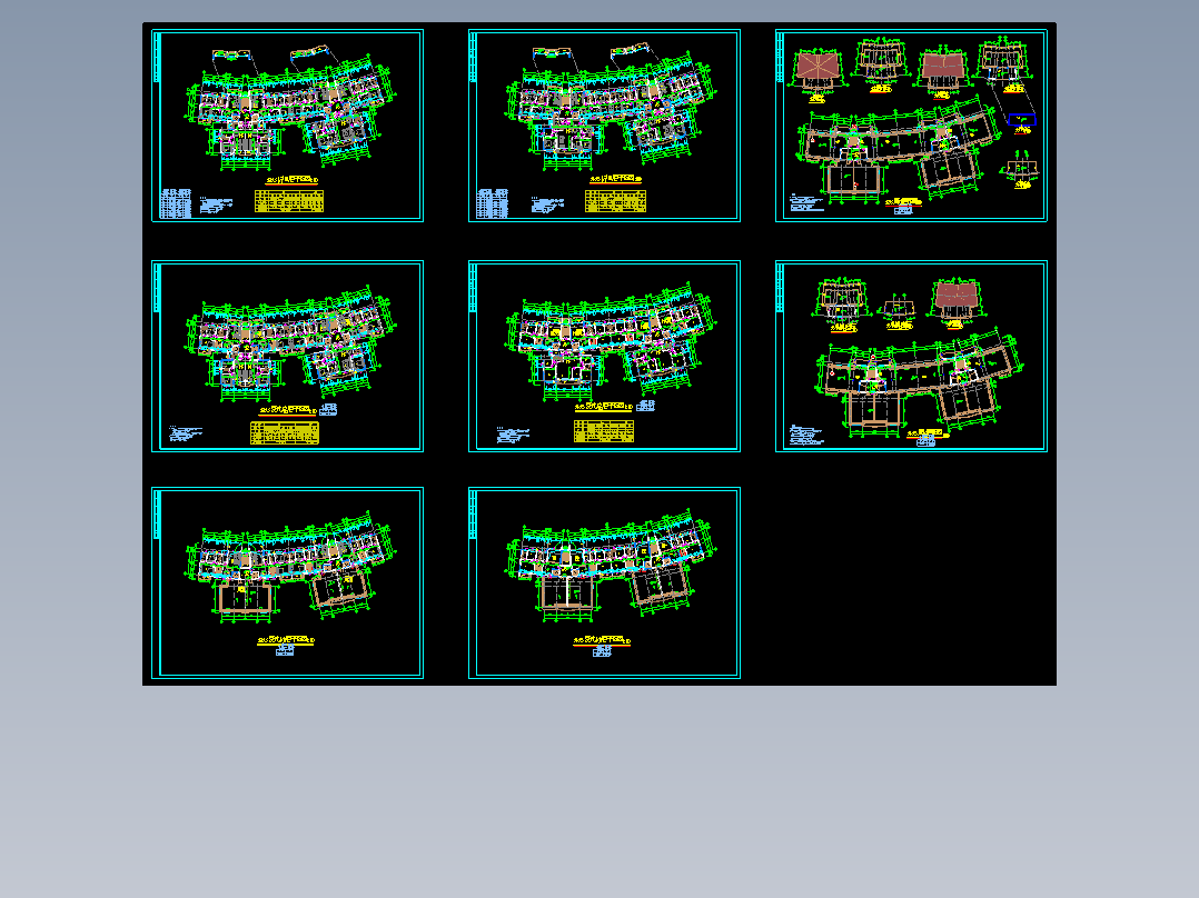 深圳宝安区某高层住宅小区建筑施工图