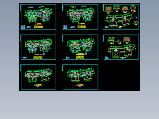 深圳宝安区某高层住宅小区建筑施工图