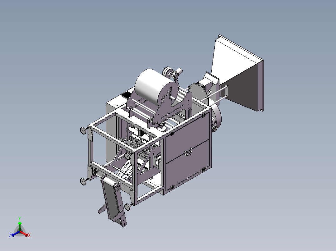 VFFS Makinesi-1包装机sw14正等轴测图