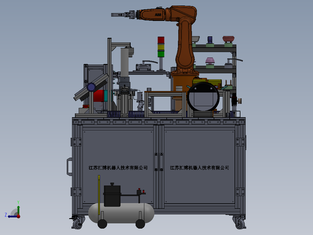 ABB桌台三维应用sw11右视图
