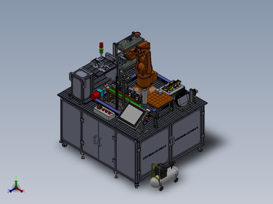 ABB桌台三维应用sw11正等轴测图
