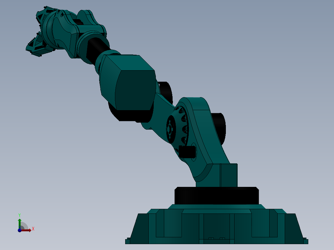 4轴机械臂前视图