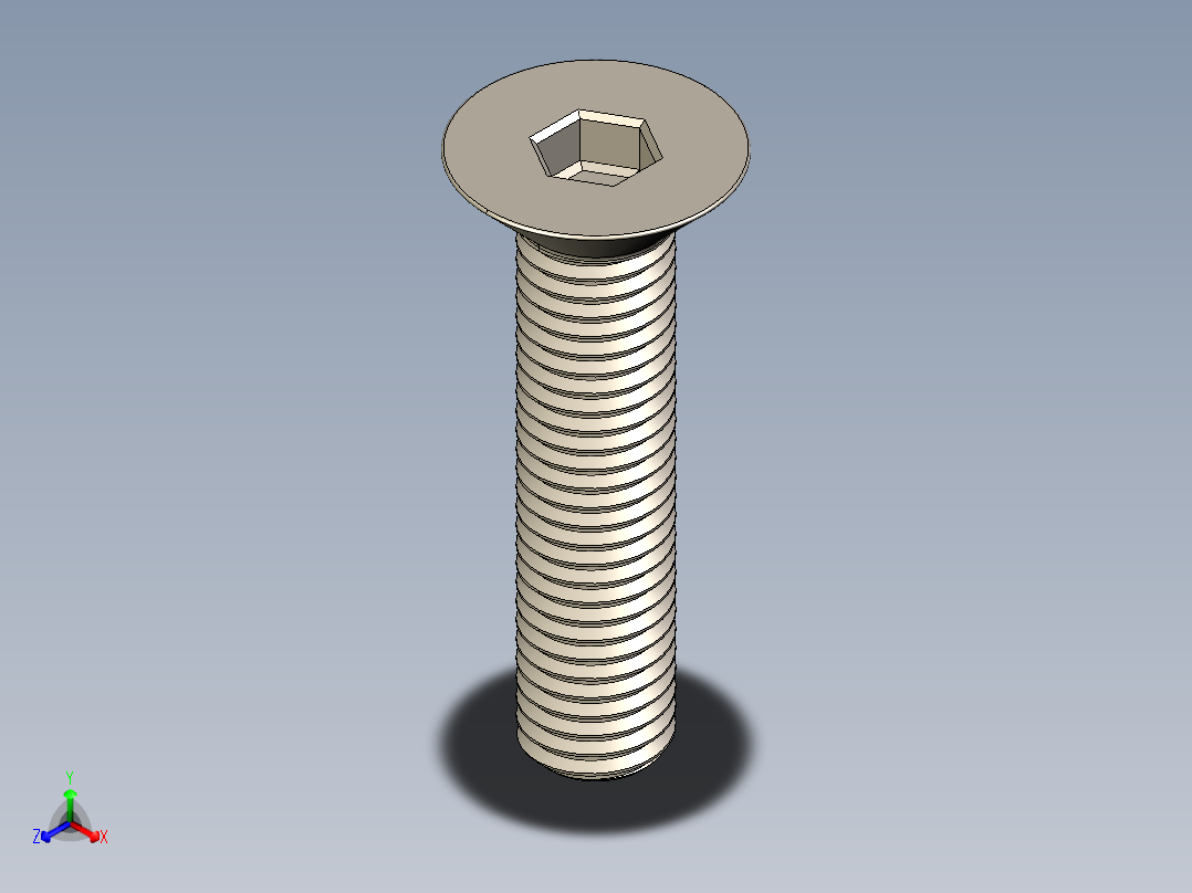 Screw_ISO_10642_M12x55_A2.STEP正等轴测图