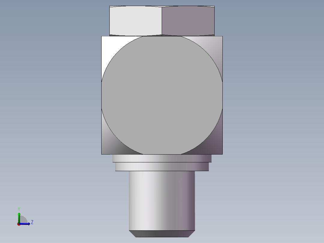 铰接式90度接头、1CI-14-12左视图