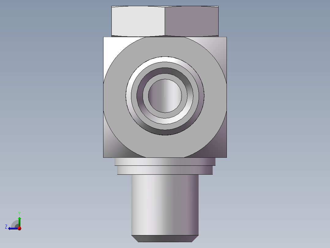 铰接式90度接头、1CI-14-12右视图