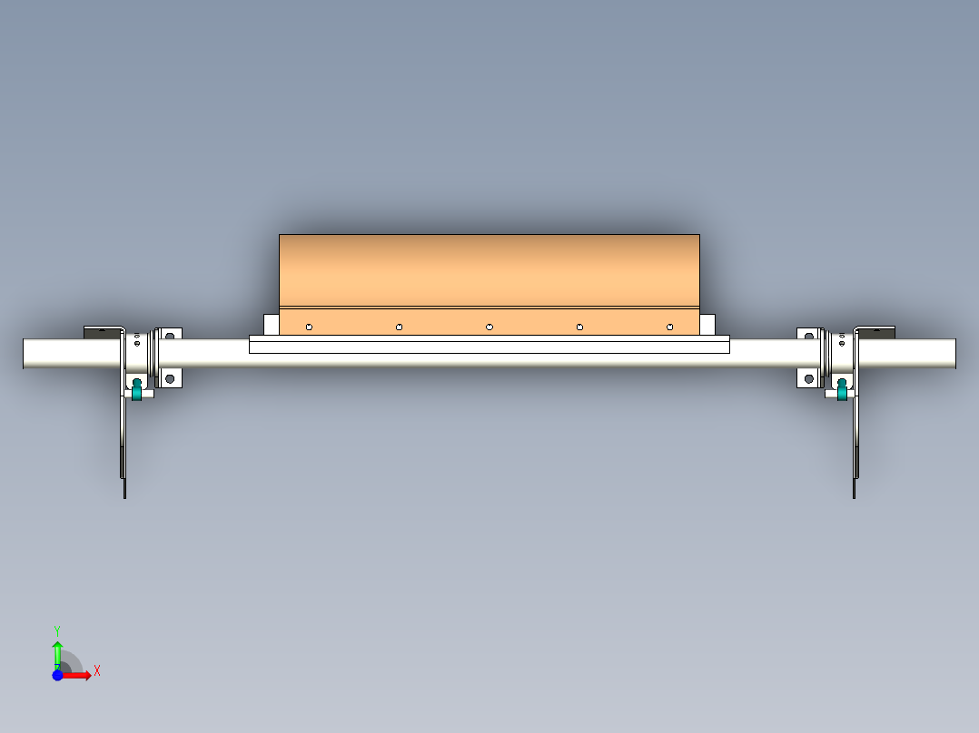 皮带机清扫器前视图