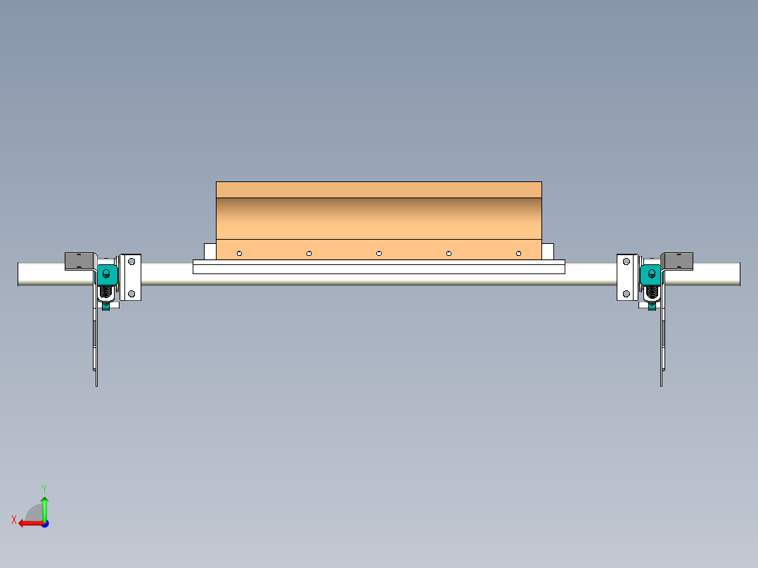 皮带机清扫器后视图