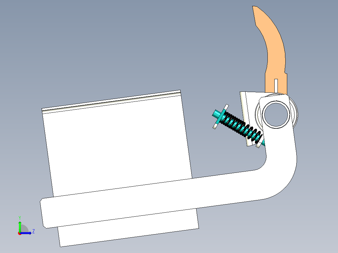 皮带机清扫器左视图