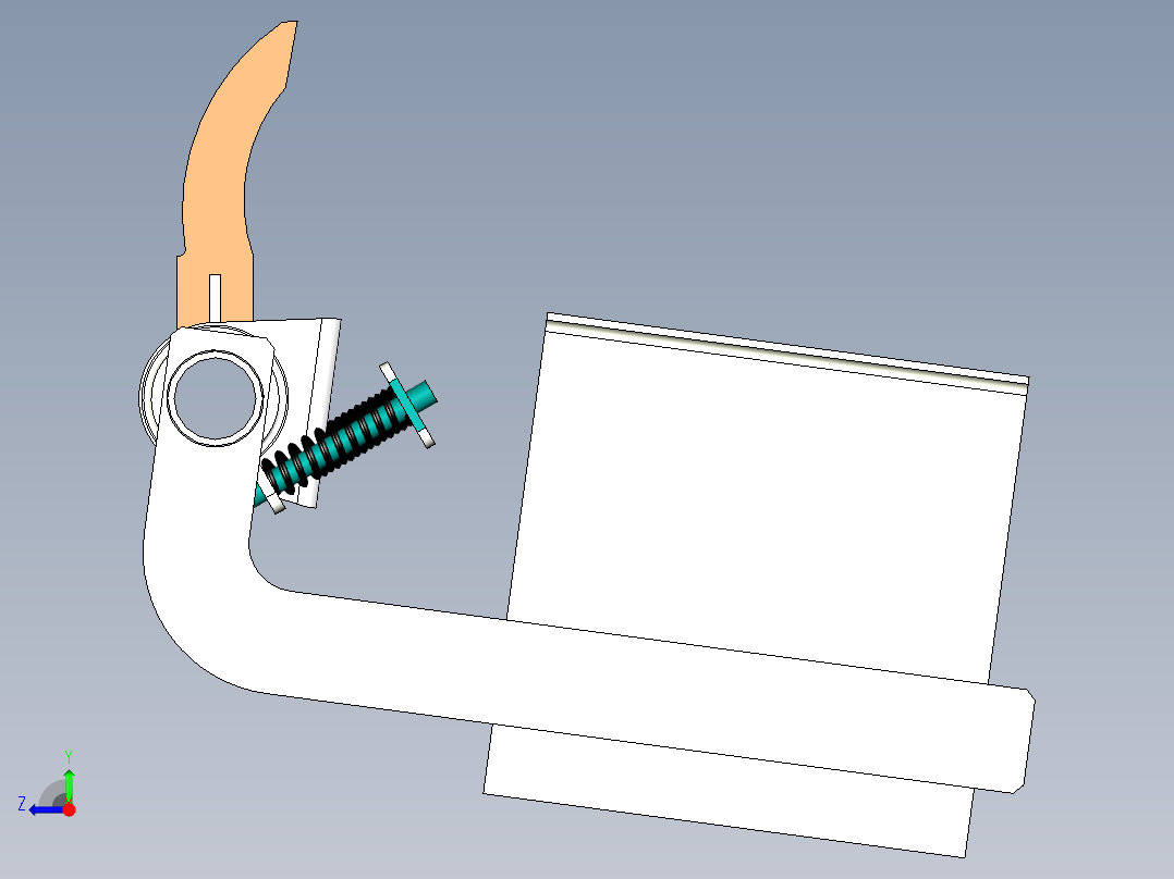 皮带机清扫器右视图