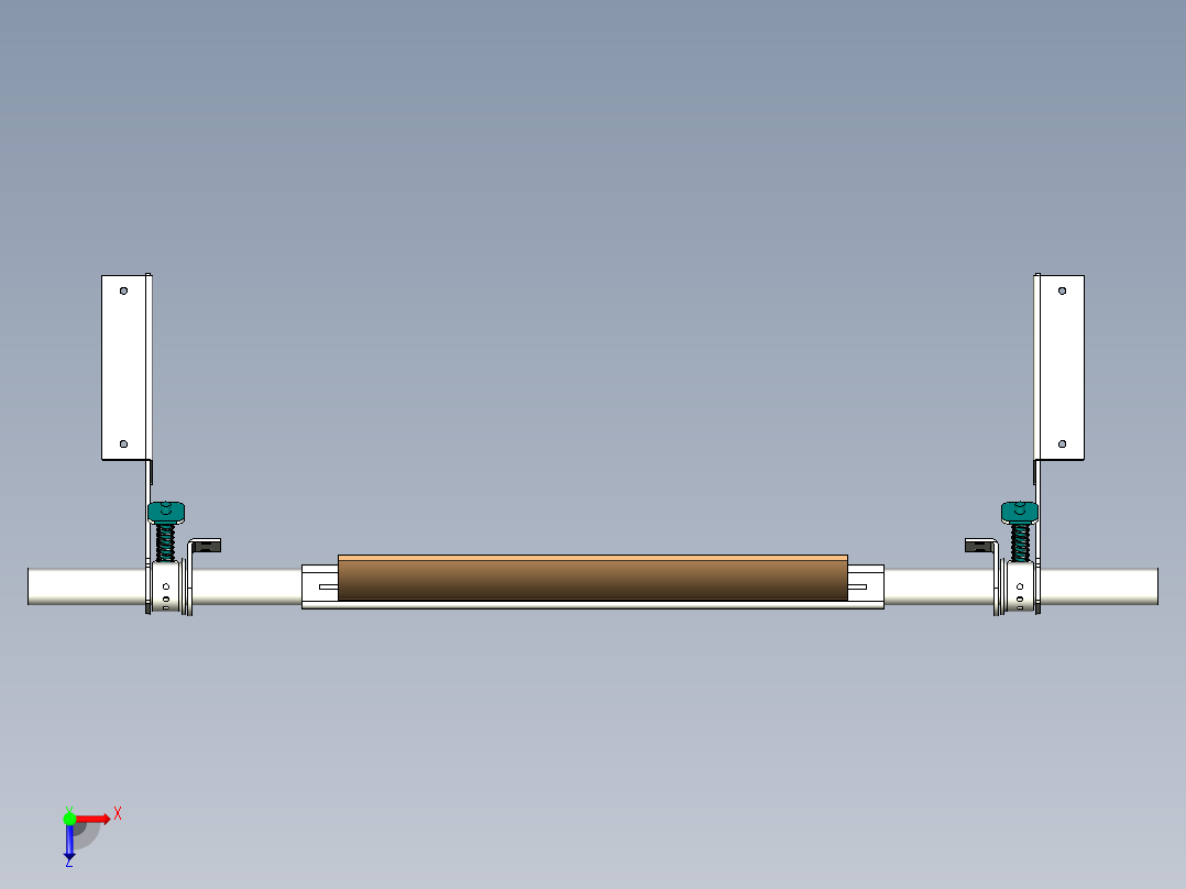皮带机清扫器俯视图