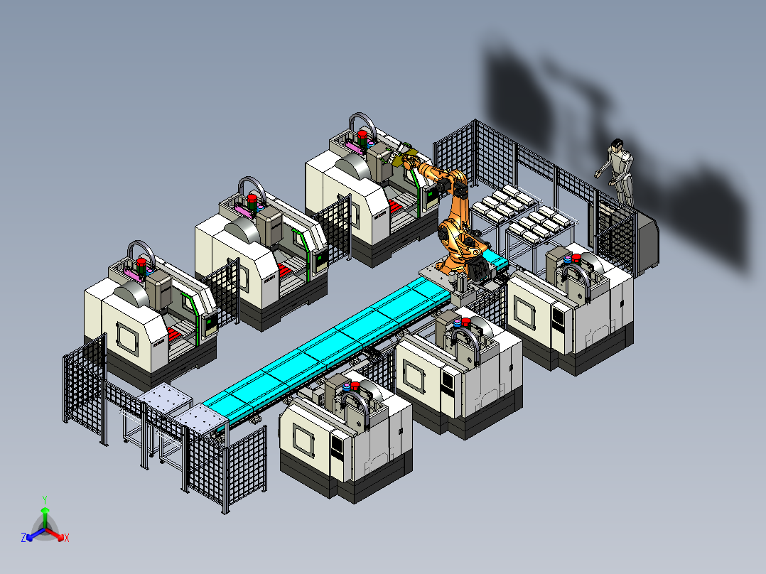 模具自动化加工产线案例