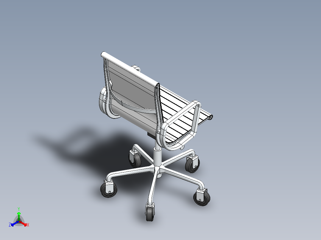 椅子、凳子(51)正等轴测图