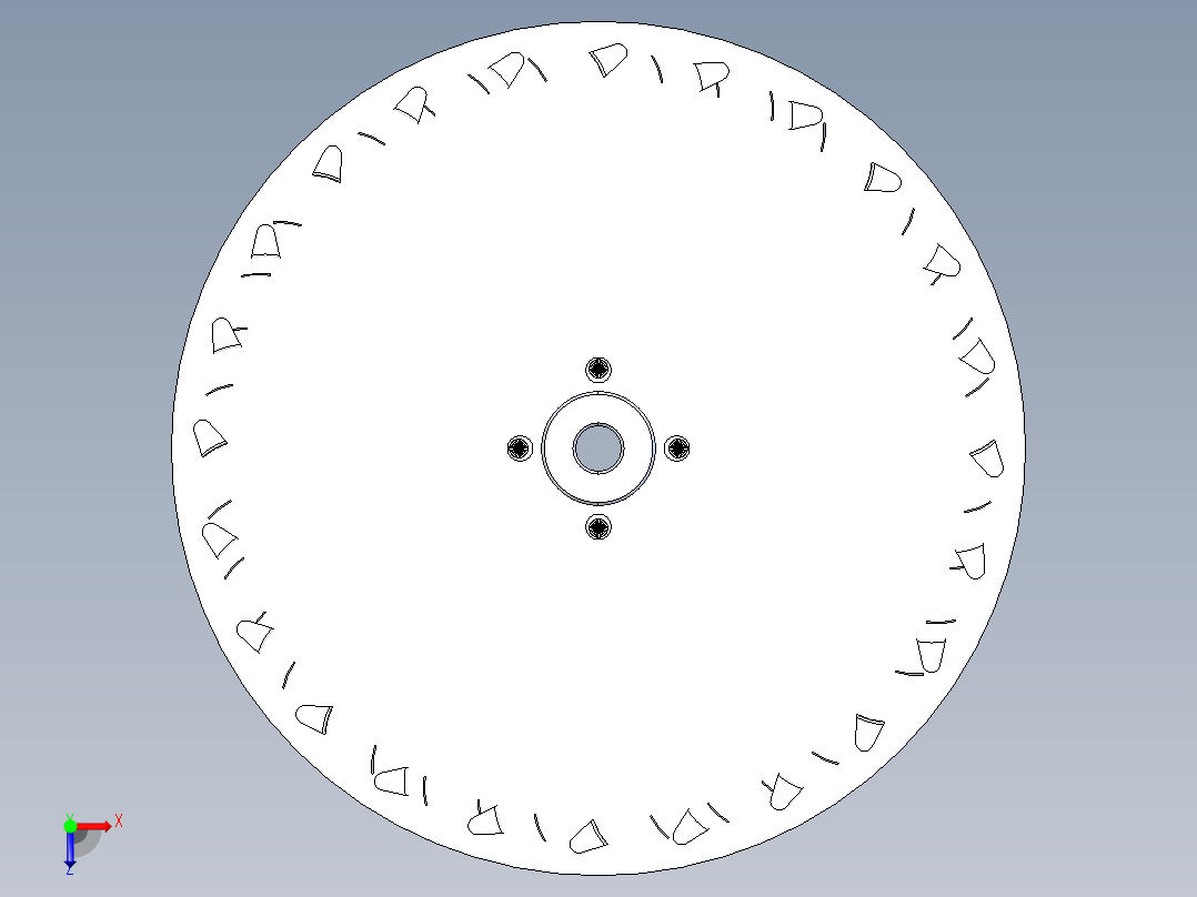 管道风扇俯视图