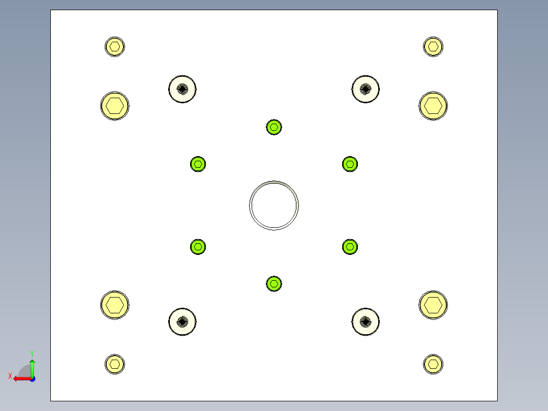 一款TWS耳机模具后视图
