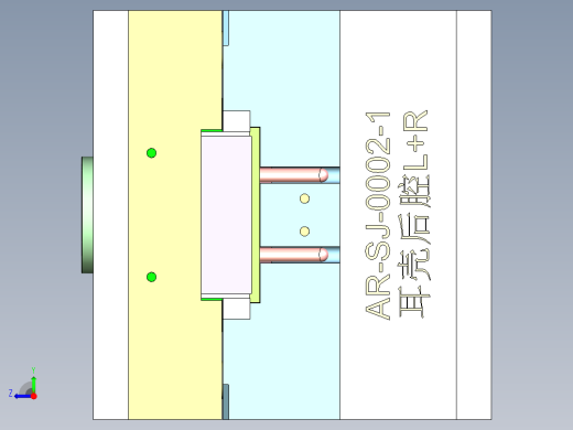 一款TWS耳机模具右视缩略图