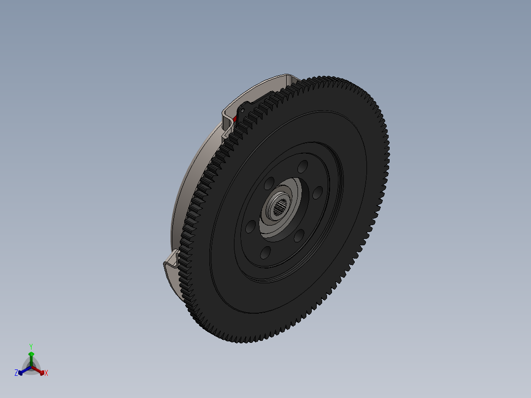 离合器(35)正等轴测图