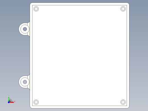 外壳继电器3D模型前视缩略图