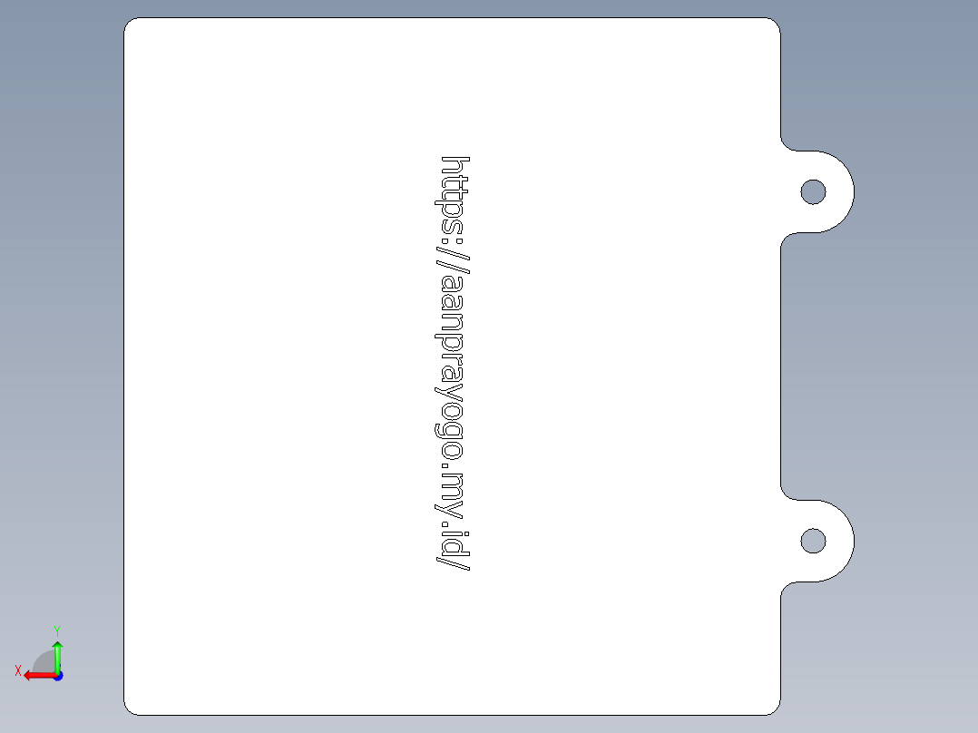 外壳继电器3D模型后视图