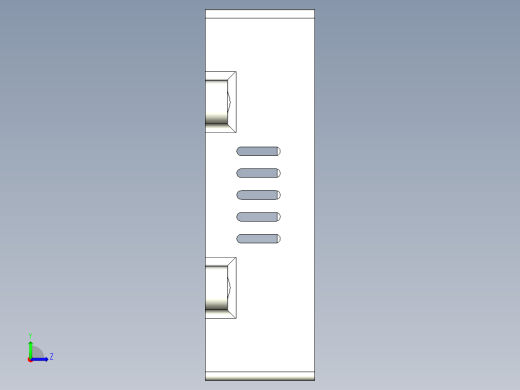 外壳继电器3D模型左视缩略图