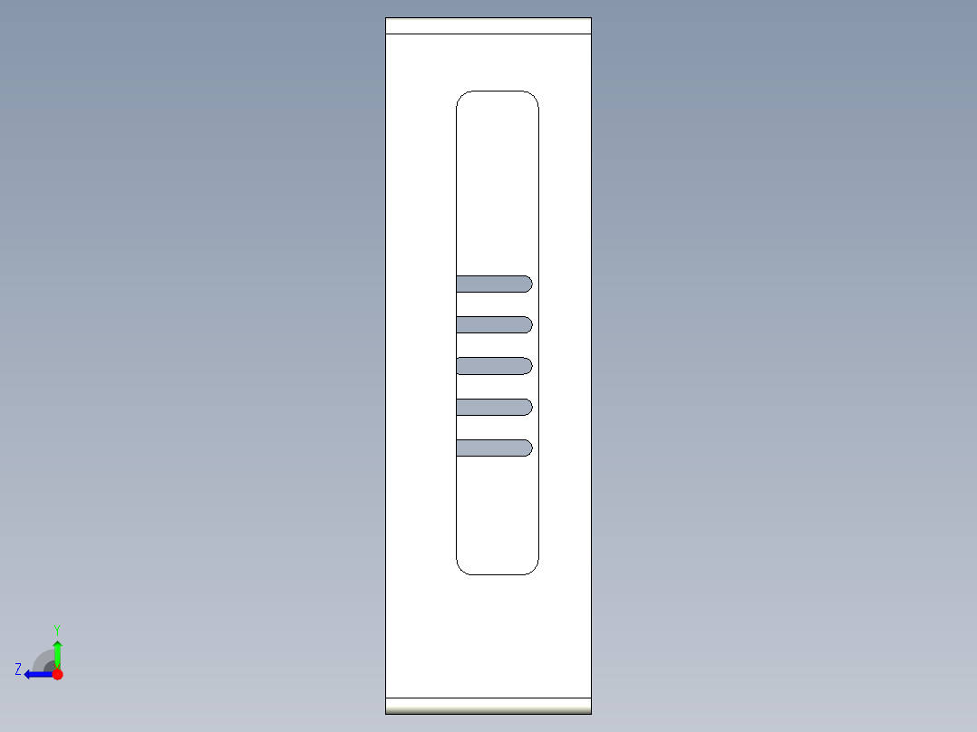 外壳继电器3D模型右视图