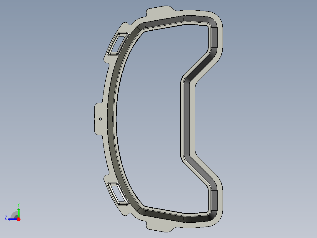 仪表组盖右视图