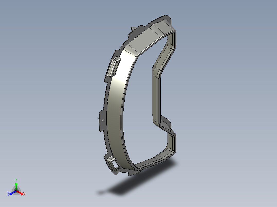 仪表组盖正等轴测图