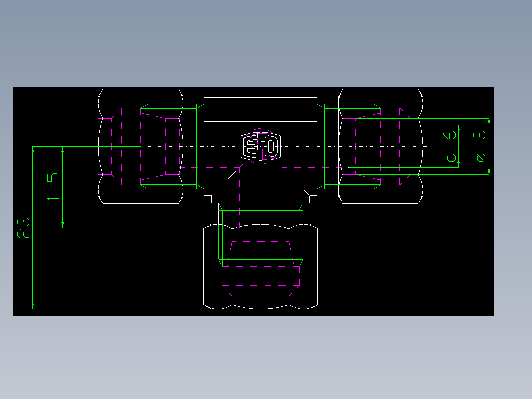 PARKER管接头EO Union tee T08LL71_front