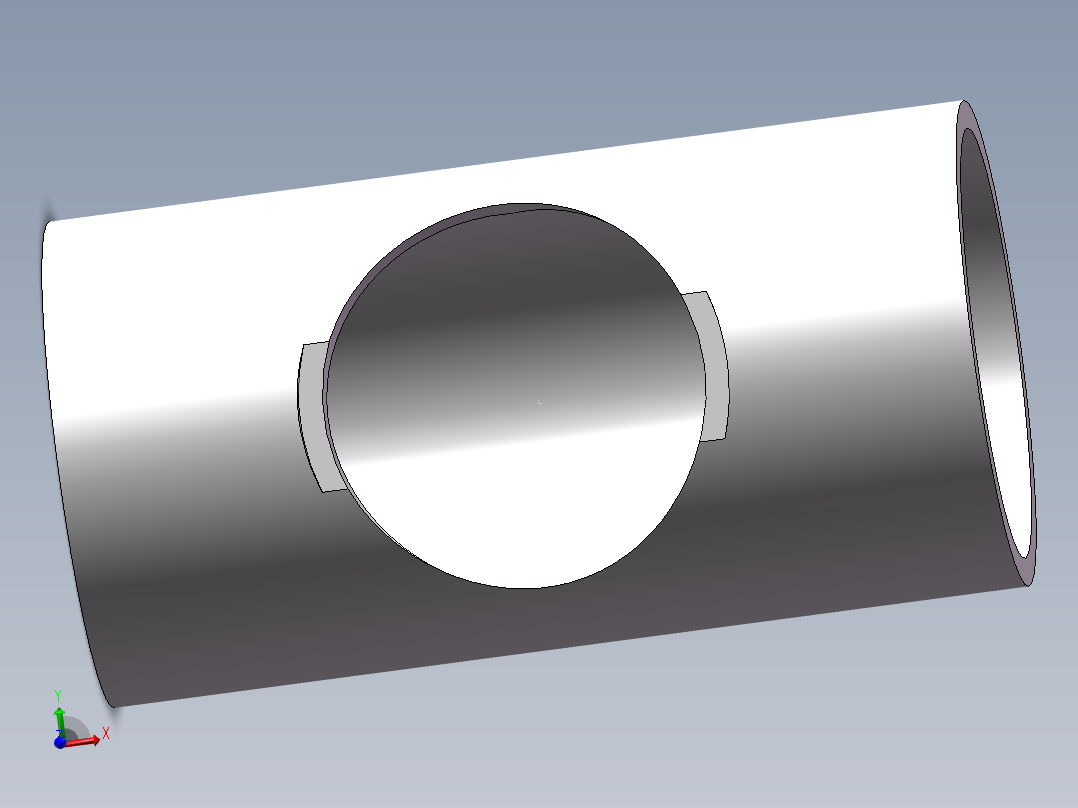 U-PVC_TEE_DN200主视图