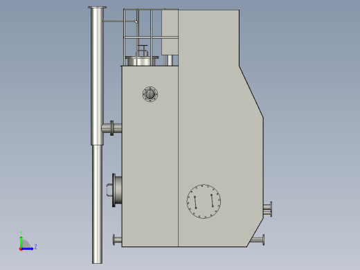 基于多级循环净化的大流量净水器左视缩略图