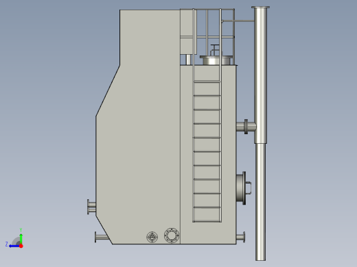 基于多级循环净化的大流量净水器右视缩略图