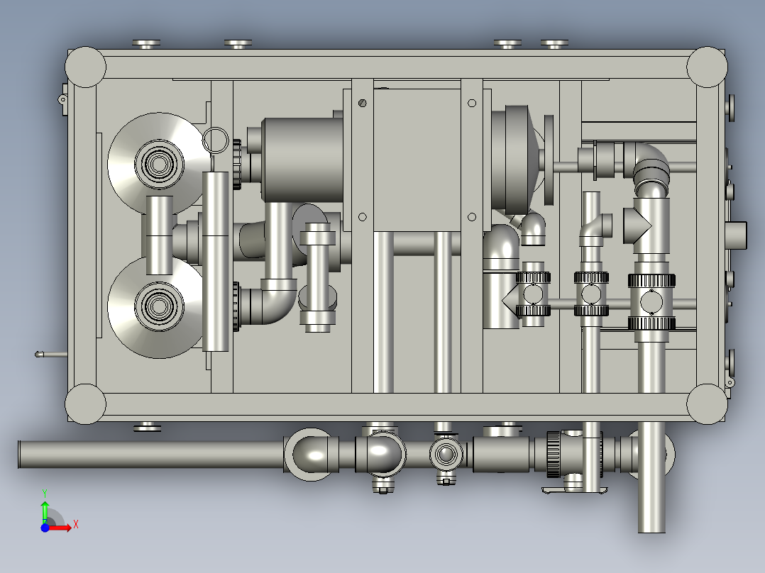 高压疏放水回收系统前视图
