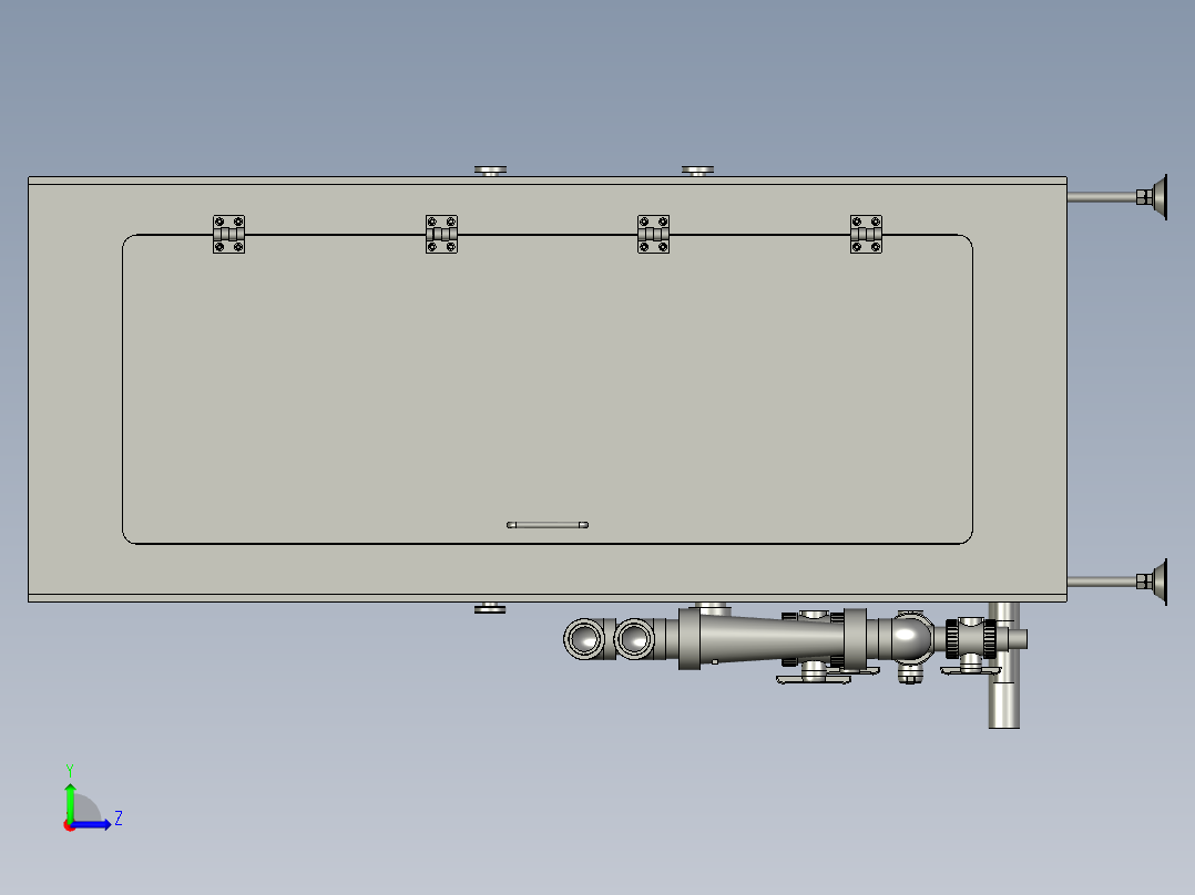 高压疏放水回收系统左视图